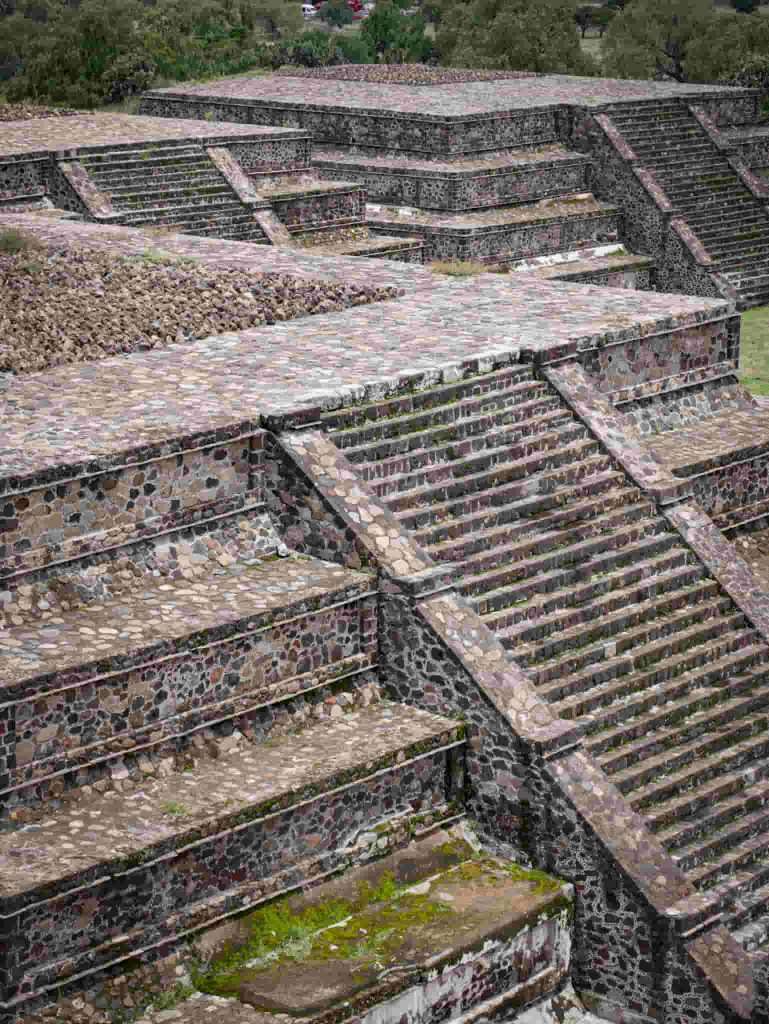 Aztecs pyramid in the ancient city of Teotihuacan